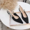 Sandal Thun Gân Quai Nơ Chữ 3 Dáng Gót - Giá Ưu Đãi 400.000đ CG1.688 4