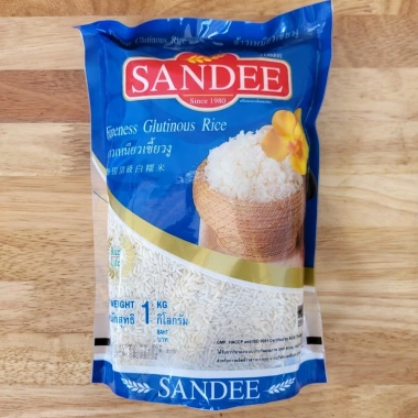 SANDEE Gạo Nếp Thái 1kg Túi Xanh Halal Sticky Rice Đậm Đà Giá 86.800₫