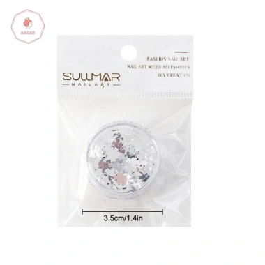 Sáng Bạc Lấp Lánh cho Móng Tay - Gương Mạ Điện, DIY Trang Sức Tình Yêu, 1 Hũ
