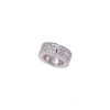 Sáng Bóng Zircon Hợp Kim Tròn Bện Nút Y2K Kẹp Tóc Kim Loại Đa Dụng 1 Gói 8