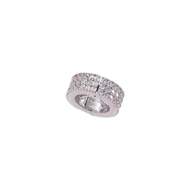 Sáng Bóng Zircon Hợp Kim Tròn Bện Nút Y2K Kẹp Tóc Kim Loại Đa Dụng 1 Gói