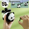 Sang Trọng Gấu Trúc Búp Bê Anime Plushie Móc Khóa Đuôi Di Động Quà Tặng Vui Vẻ 3