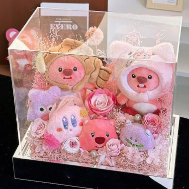 Sang Trọng Loopy Búp Bê Hồng Đáng Yêu Hải Ly Gấu Bông Quà Tặng Nữ, Giảm 27.500 VND