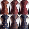 Sang Trọng Nam Cà Vạt Cổ 8CM Jacquard Dệt Kẻ Sọc Paisley Chấm Bi - Phong Cách Tiệc Cưới và Kinh Doanh - Giá 115.560 VND