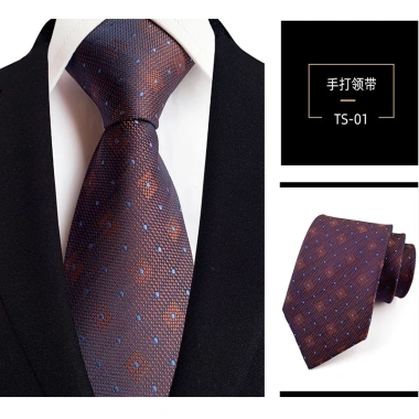 Sang Trọng Nam Cà Vạt Cổ 8CM Jacquard Dệt Kẻ Sọc Paisley Chấm Bi - Phong Cách Tiệc Cưới và Kinh Doanh - Giá 115.560 VND 10