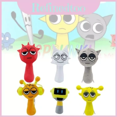 Sang Trọng Sprunki Cozy Đồ Chơi Nhồi Bông Búp Bê Đỏ Sáng Trắng Cam Giá 210,100₫
