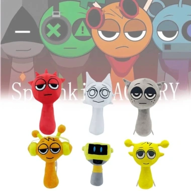 Sang Trọng Sprunki Cozy Đồ Chơi Nhồi Bông Búp Bê Đỏ Sáng Trắng Cam Giá 210,100₫