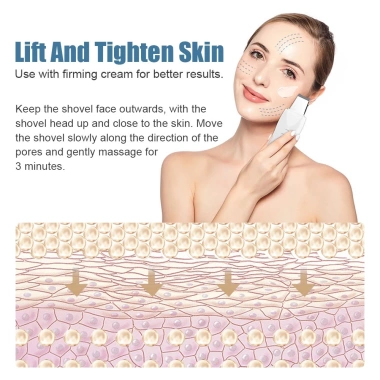 Saniye Máy Rửa Mặt Siêu Âm Tẩy Tế Bào Chết, Loại Bỏ Mụn Đầu Đen & Đầu Trắng, Làm Sạch Da, Gua Sha - Giá Ưu Đãi 290k