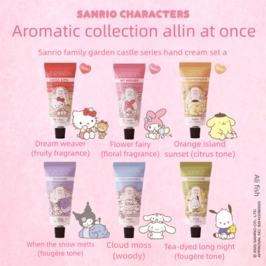 Sanrio Roopy Hand Cream 12g - Hộp Quà Tặng Nhỏ 6 miếng Dưỡng Ẩm Ngày Lễ