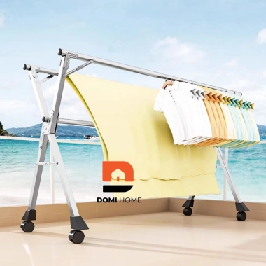 Sào phơi quần áo AVOHOME chính hãng - Giàn phơi bánh xe, tiện lợi cho gia đình, giá 80.000 VND 6