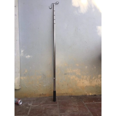 Sào rút inox 3m đa năng, phơi quần áo, treo chậu cây, lồng chim, kèm móc và túi bổi, giá chỉ 76.500đ