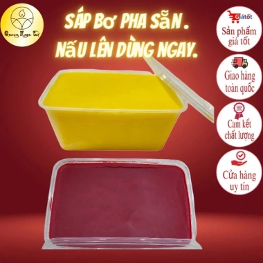Sáp Bơ làm nến pha sẵn 500-900gr không hóa chất, không sáp bẩn, dùng ngay cho nến cúng dường Giá chỉ 46.800 VND 2