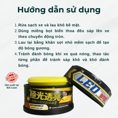 Sáp đánh bóng LEO WAX ô tô, xe máy - Sáng bóng tức thì, chống bám nước, 399.000₫
