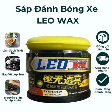 Sáp đánh bóng LEO WAX ô tô, xe máy - Sáng bóng tức thì, chống bám nước, 399.000₫