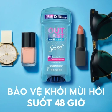 Sáp Gel Khử mùi Secret 73g Ngăn tiết mồ hôi - Chính hãng, Giá ưu đãi 165.000đ 8