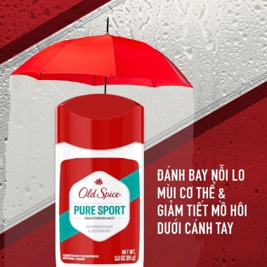 Sáp khử mùi Old Spice High Endurance 85g - Khử mùi lâu, giảm mồ hôi, chỉ 149.000₫ 4 Sáp khử mùi Old Spice High Endurance 85g - Khử mùi lâu, giảm mồ hôi, chỉ 149.000₫ 4