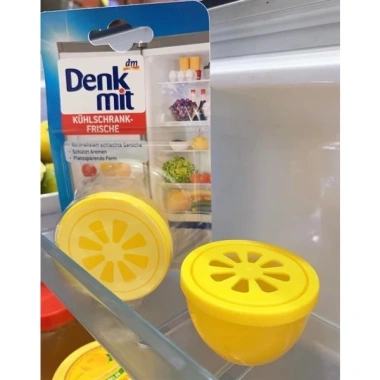 Sáp khử mùi tủ lạnh Denkmit hương chanh 40g - Khử mùi hôi, giữ tủ thơm sạch