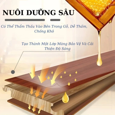 Sáp Ong ANXIADER 255ml - Đánh Bóng Gỗ Tự Nhiên, Bảo Vệ & Dưỡng Đồ Gỗ, Hương Chanh Dịu 6