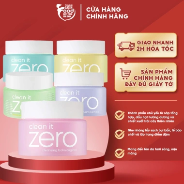 Sáp Tẩy Trang Banila Co Clean It Zero 100ml Dưỡng ẩm Không Bít Tắc Giá giảm 408.000₫ Sáp Tẩy Trang Banila Co Clean It Zero 100ml Dưỡng ẩm Không Bít Tắc Giá giảm 408.000₫