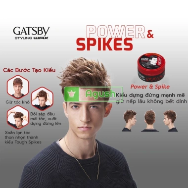 Sáp Vuốt Tóc Gatsby Wax 25g Thơm, Giữ Nếp Lâu, Không Bết, Nhật Bản Giá 110k 5 Sáp Vuốt Tóc Gatsby Wax 25g Thơm, Giữ Nếp Lâu, Không Bết, Nhật Bản Giá 110k 5