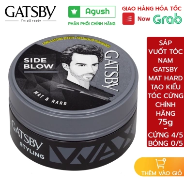 Sáp vuốt tóc Gatsby Wax Mat Hard 75g/25g - Thơm nam nữ, không bóng, giữ nếp, 59.000 VND 11 Sáp vuốt tóc Gatsby Wax Mat Hard 75g/25g - Thơm nam nữ, không bóng, giữ nếp, 59.000 VND 11