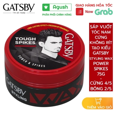 Sáp vuốt tóc Gatsby Wax Spikes 75g nam nữ - Thơm, giữ nếp lâu, không bết, Nhật Bản 139k Sáp vuốt tóc Gatsby Wax Spikes 75g nam nữ - Thơm, giữ nếp lâu, không bết, Nhật Bản 139k