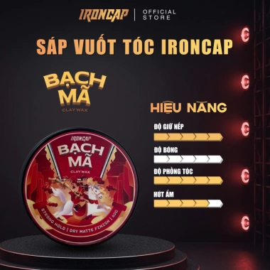Sáp Vuốt Tóc IRONCAP Bạch Mã 2.026 - Claywax Oilbase Tạo Kiểu, Giá Ưu Đãi 350.000₫ 3