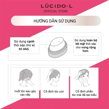 Sáp Vuốt Tóc Lucido-L Extra Hard 13g - Vuốt tóc con vào nếp gọn gàng, giữ lâu, không bết 4 Sáp Vuốt Tóc Lucido-L Extra Hard 13g - Vuốt tóc con vào nếp gọn gàng, giữ lâu, không bết 4