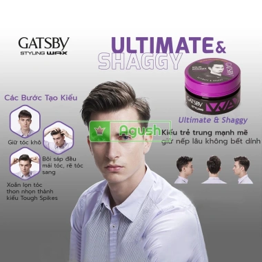 Sáp vuốt tóc nam Gatsby Wax Shaggy 75g - Cứng bóng, thơm, giá rẻ 238.000 VND 5