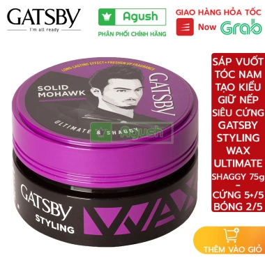 Sáp vuốt tóc nam Gatsby Wax Shaggy 75g - Cứng bóng, thơm, giá rẻ 238.000 VND 10