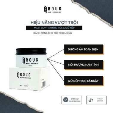 Sáp Vuốt Tóc Roug Matt Clay 90gr Giữ Kiểu Bền Không Nhờn Giá Ưu Đãi 188k 3