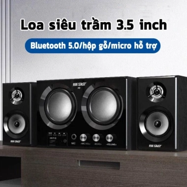 SASION Loa Bluetooth A9 cho máy tính – Âm trầm mạnh, hỗ trợ mic, USB, thẻ SD, giảm giá 22% 1.060.000₫ 2