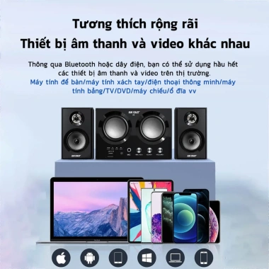 SASION Loa Bluetooth A9 cho máy tính – Âm trầm mạnh, hỗ trợ mic, USB, thẻ SD, giảm giá 22% 1.060.000₫ 7