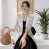 Satin Blazer Hàn Quốc Đen Trắng - Thiết Kế Thoải Mái Sang Trọng, Giá 344.090 VND 2