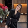 Satin Blazer Hàn Quốc Đen Trắng - Thiết Kế Thoải Mái Sang Trọng, Giá 344.090 VND 6