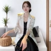 Satin Blazer Hàn Quốc Đen Trắng - Thiết Kế Thoải Mái Sang Trọng, Giá 344.090 VND 7