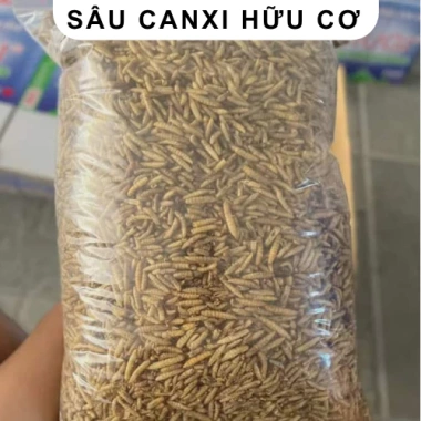 Sâu Canxi 1KG cho Gà Rutin, Hamster, Chim Cảnh và Cá Cảnh - Mộc Hoa Viên, Giá chỉ 17.899 VND