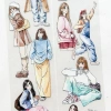 Saunery PET Tape Cô Gái Mùa Đông 6.5x160cm - Trang Trí Bullet Journal, Giá 53.000₫