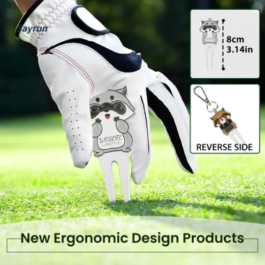 Sayrun Golf Pitch Mark Fork Họa Tiết Hoạt Hình Đa Chức Năng Móc Khóa Rãnh Cleaner Phụ Kiện Gôn 155.362₫