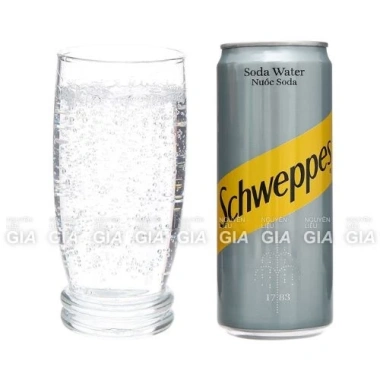 Schweppes Soda không đường 330ml - Lon tiện lợi, hương tươi mát, chỉ 46.000₫ 2