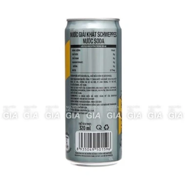 Schweppes Soda không đường 330ml - Lon tiện lợi, hương tươi mát, chỉ 46.000₫ 4