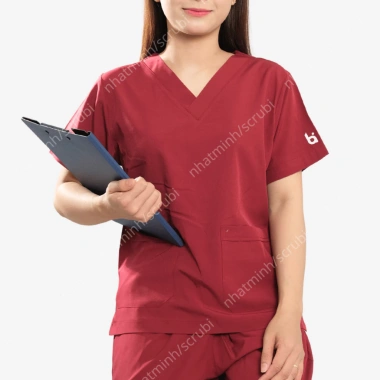 Scrubs đồng phục spa vải co giãn, thích hợp thẩm mỹ viện, phòng khám, điều dưỡng, dược sĩ - Giá 130,200₫