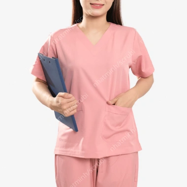 Scrubs đồng phục spa vải co giãn, thích hợp thẩm mỹ viện, phòng khám, điều dưỡng, dược sĩ - Giá 130,200₫