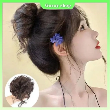 Scrunchie tóc giả cho tóc xoăn và đuôi ngựa Trang sức tóc giảm còn 38.000₫