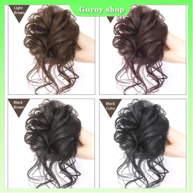 Scrunchie tóc giả cho tóc xoăn và đuôi ngựa Trang sức tóc giảm còn 38.000₫