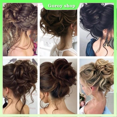 Scrunchie tóc giả cho tóc xoăn và đuôi ngựa Trang sức tóc giảm còn 38.000₫