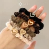 Scrunchie Trái Tim Cao Su Co Giãn Qrhyk - Phụ Kiện Tóc Thanh Lịch, 34.236₫