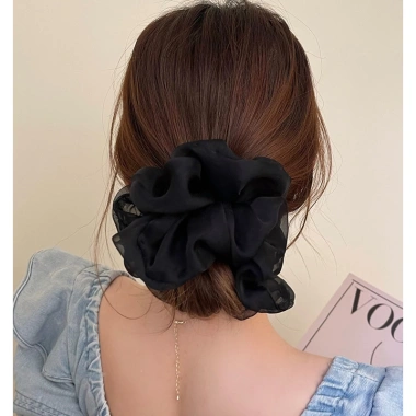 Scrunchie Voan Thanh Lịch – Dễ Thương, Giữ Tóc Duỗi và Búi Gọn, Giá Siêu Ưu Đãi 20k