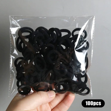 Scrunchies co giãn cho bé gái & sinh viên - 100 chiếc phụ kiện tóc, chỉ 37.692₫ 3