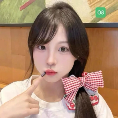 Scrunchies Cột Tóc Nơ Caro Vintage Hàn Quốc - Xinh Nhẹ, Dễ Phối, Giá chỉ 39.000đ 4